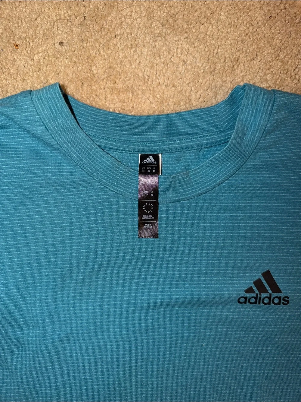 adidas Men’s striped Tee - Blue